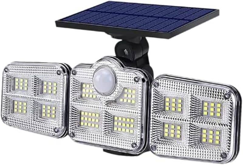 3 Head Motion Sensor 270 Wide Angle Illumination Solar Light 5