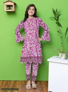 2 PC's stitched viscose embroidered suit