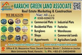 Saadi Garden black 5 Residential plot available for sale at prime location