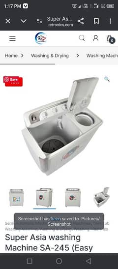 super Asia washing machine with spiner