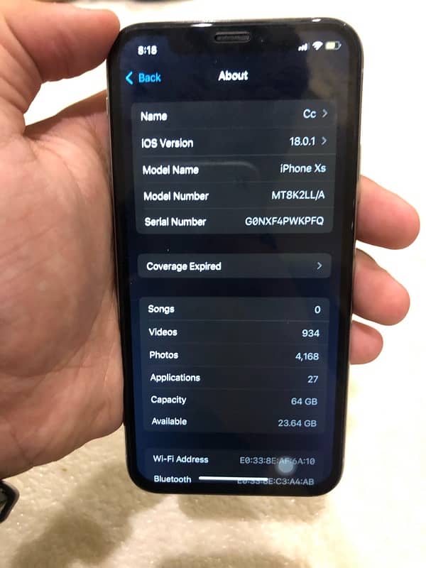 iPhone XS 64gb non pta 8