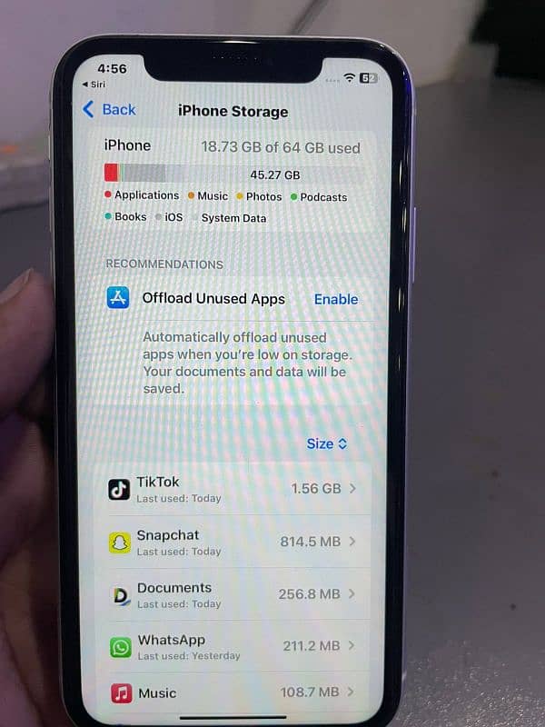 I phone XR White color 9