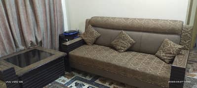 sofa set (5 seater) with centre table.