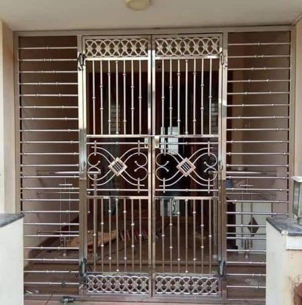 CNC iron Shades and balcony grills,Steel safety grils, solar structure 11