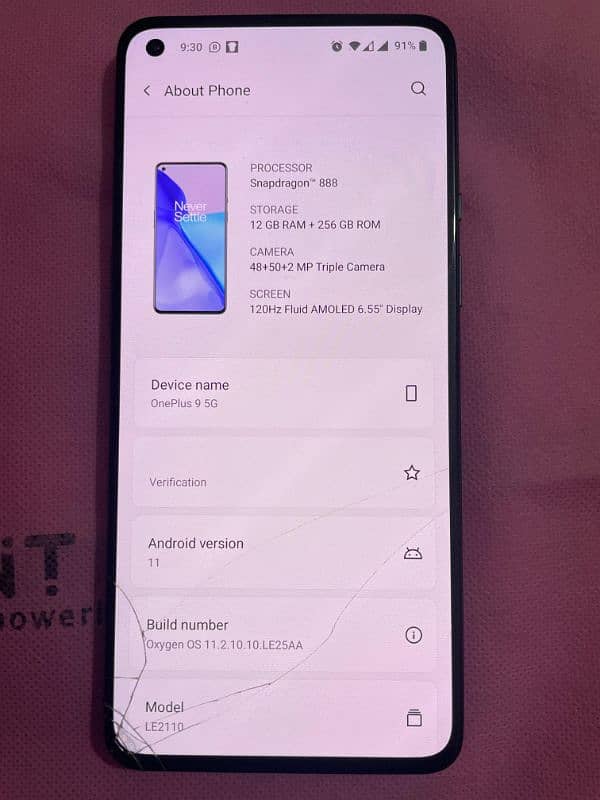 OnePlus 9 12/256 888 snapdragon 4