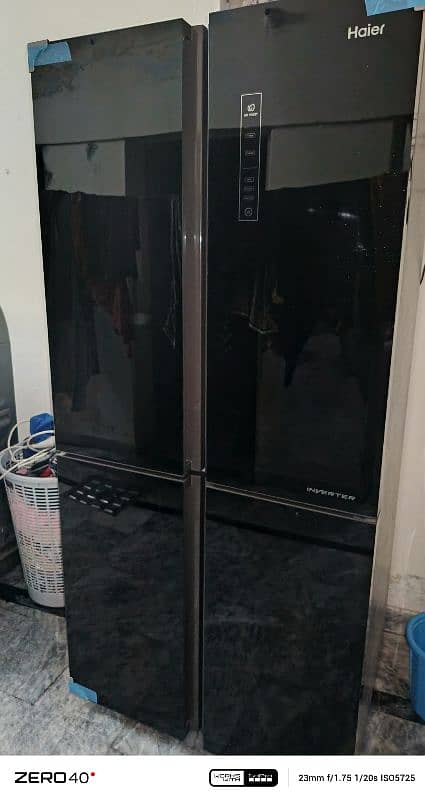 Haier fridge 4 Door shesha plated 1