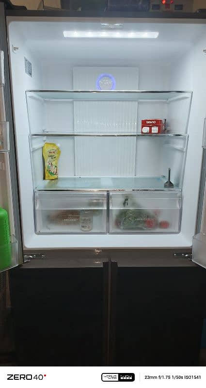 Haier fridge 4 Door shesha plated 2