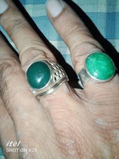 BLOOD STONE IN SILVER/NEPHRITE JADE