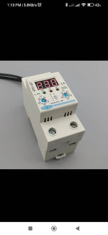 40A 230V Din rail automatic adjustable for Solar over voltage a 0