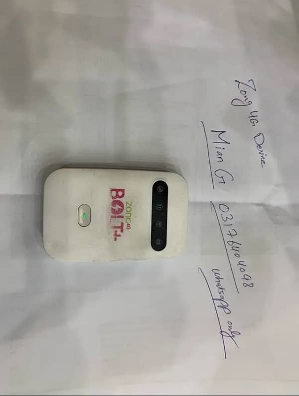 Zong 4g bolt plus device 2