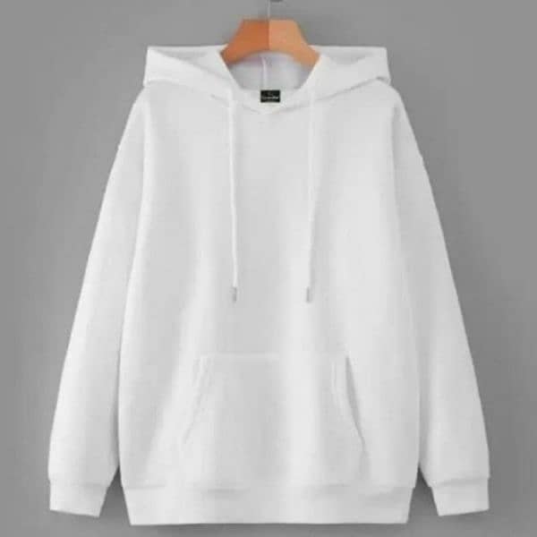 Celebrity brand of Fleece Plain Hoodie. 1