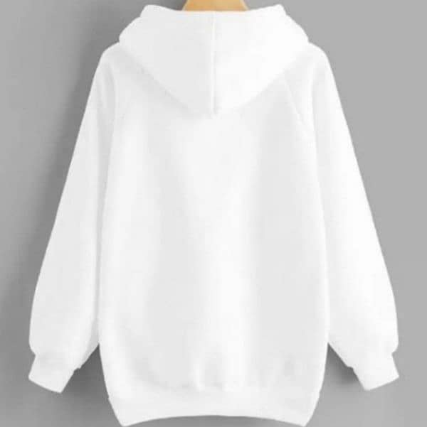 Celebrity brand of Fleece Plain Hoodie. 2