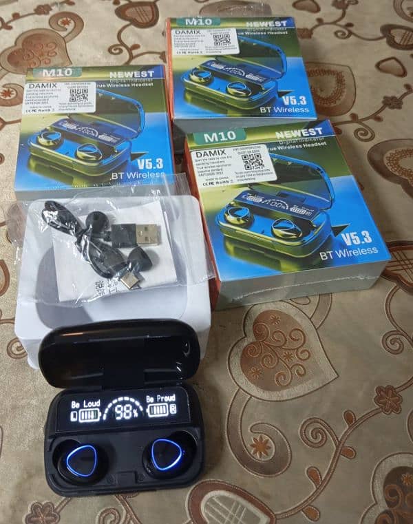 Brand New Original M10 Bluetooth Wireless Earbuds for Sale 0