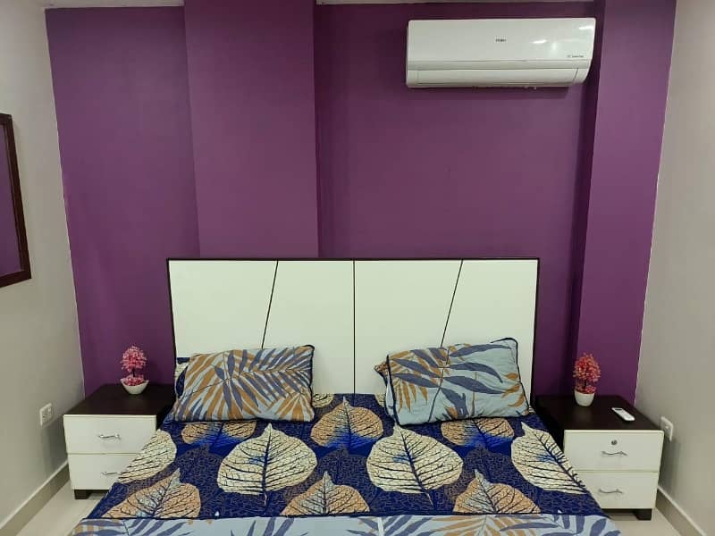 2 BEDROOM FULLY FURNISHE IDEAL LOCATION EXCELLENT FLAT FOR RENT IN SECTOR C BAHRIA TOWN LAHORE 4