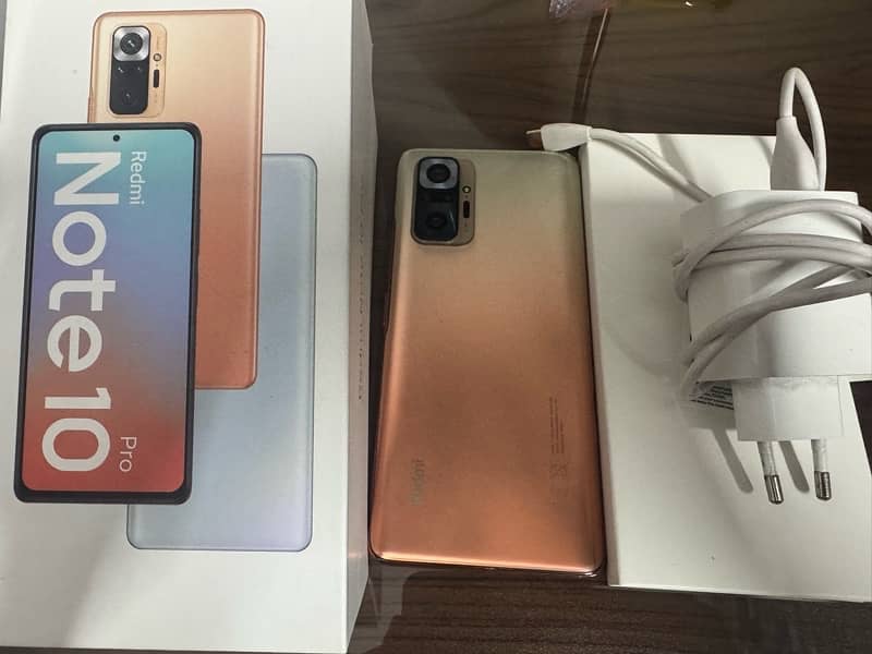 redmi note 10 pro 8/128 WITH box and charger 1