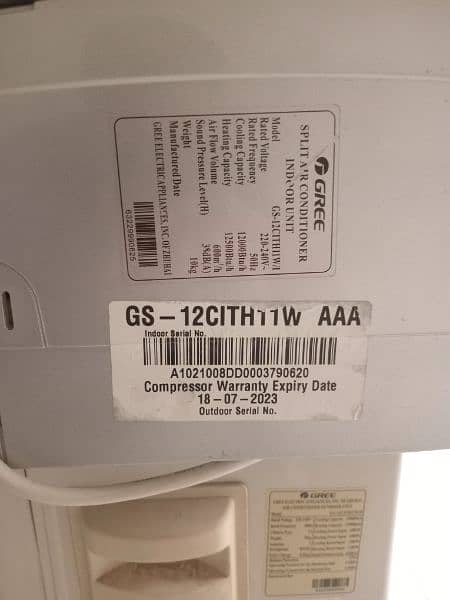 Gree Inverter Ac 1 ton G10 5