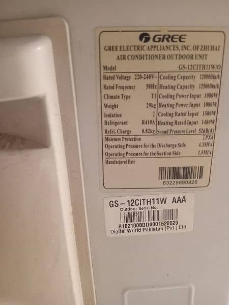 Gree Inverter Ac 1 ton G10 6