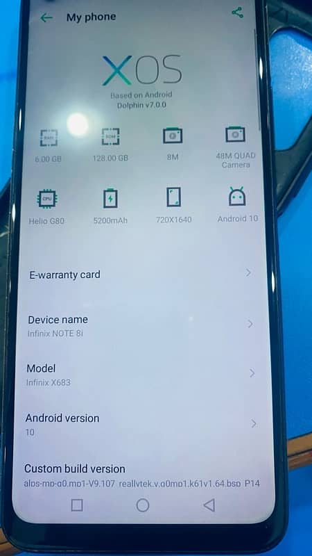 Infinix Note 8i 6/128 PTA Approved 6