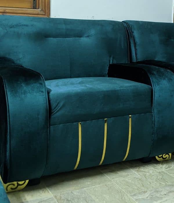 5 seater sofa set/luxury green sofa/stylish sofa/elegant design sofa 3