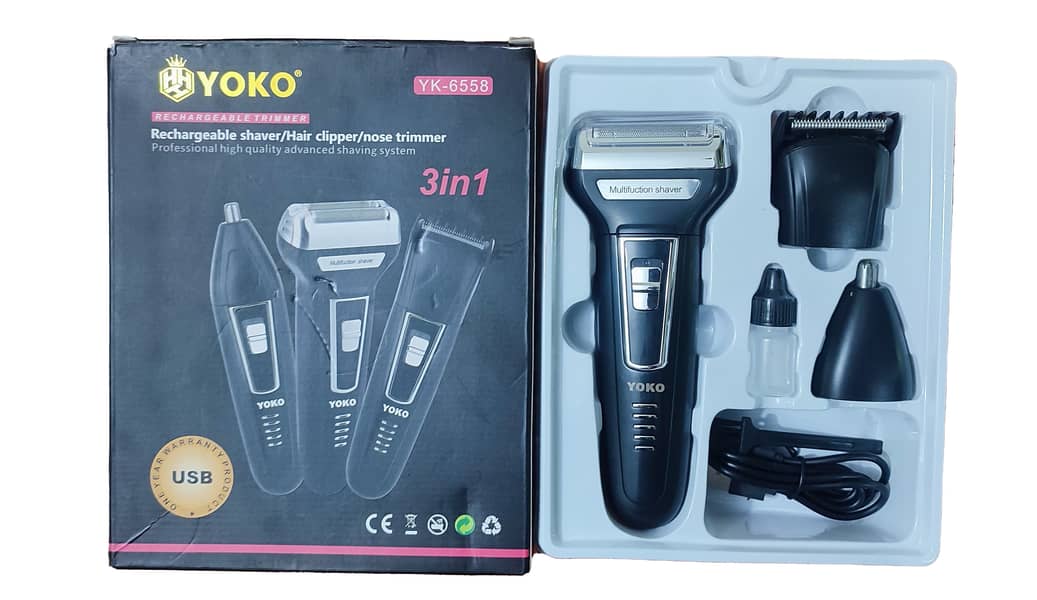 Yoko Hair & Beard Trimmer YK-6558 1