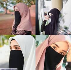 1 pc Elastic naqab with underhijab cap