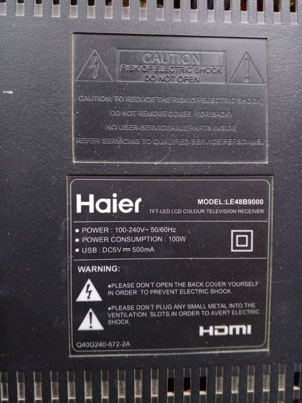 HAIER 48" LED 2