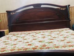 wooden bed