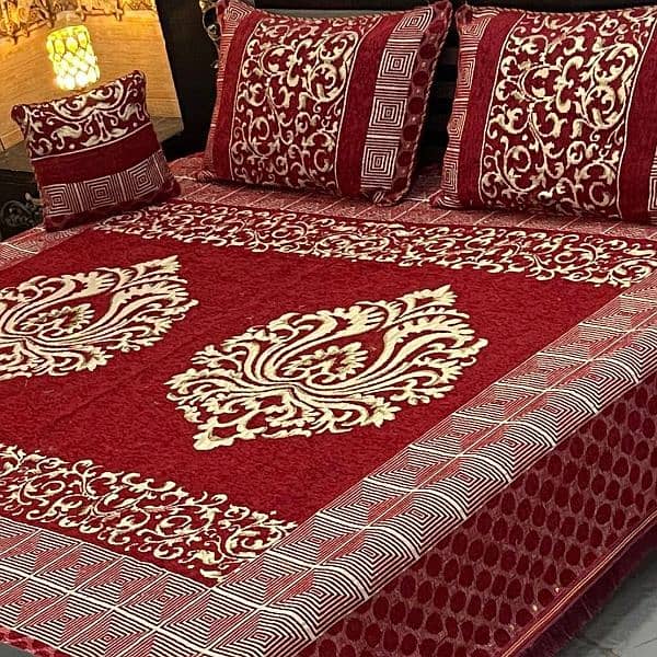 4 pcs Jacquard Bedsheets 4