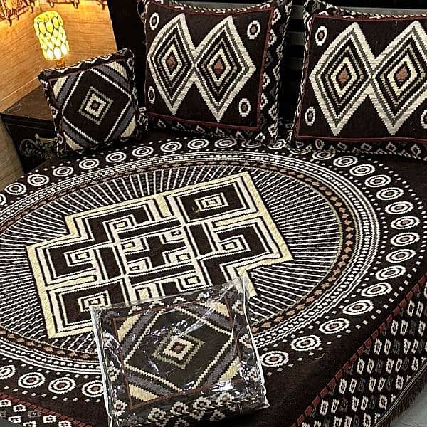 4 pcs Jacquard Bedsheets 7