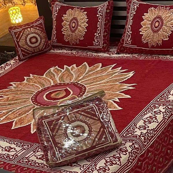 4 pcs Jacquard Bedsheets 10