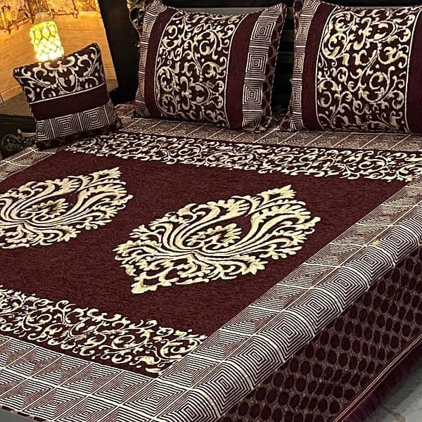 4 pcs Jacquard Bedsheets 12