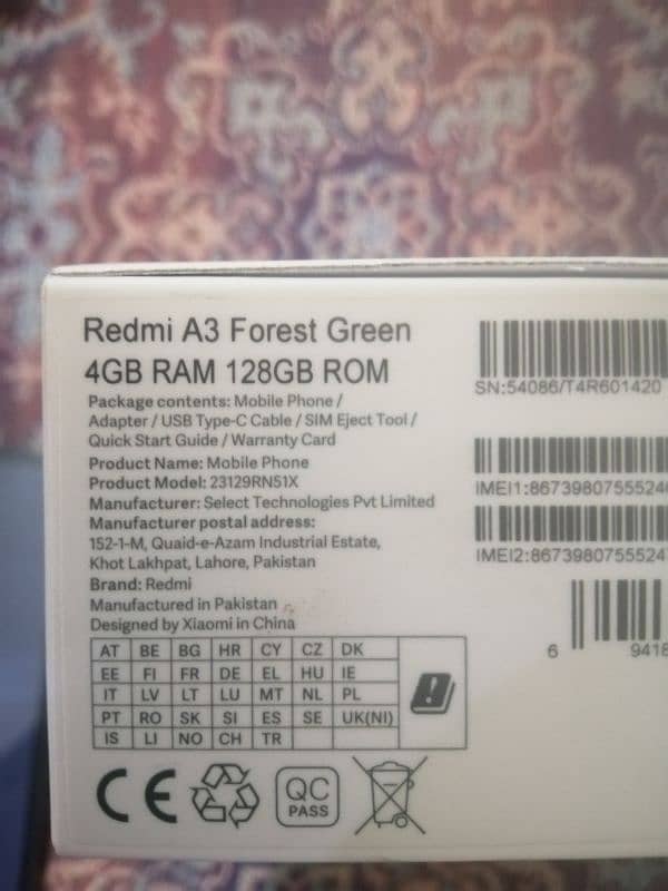 Redmi A3 Forest Green 4GB 128 GB 4