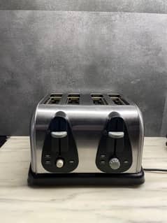 IMPORTED STAINLESS STEEL FOUR SLICE TOASTER