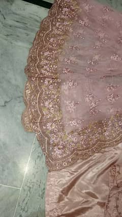 saree net embroidered long flare