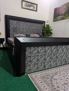 double bed solid wood