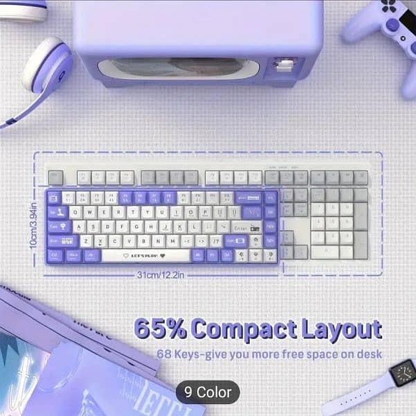 HOOPOND 65% Wired Mechanical Gaming Keyboard. 4