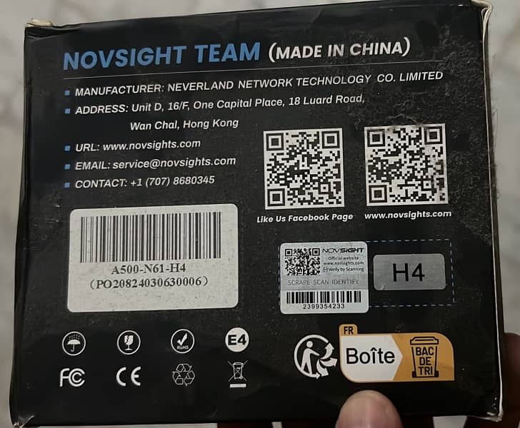 NOVSIGHT N61 H 4 60watts led 4