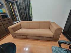 Sofa Bed New Valvet Material Brown Color