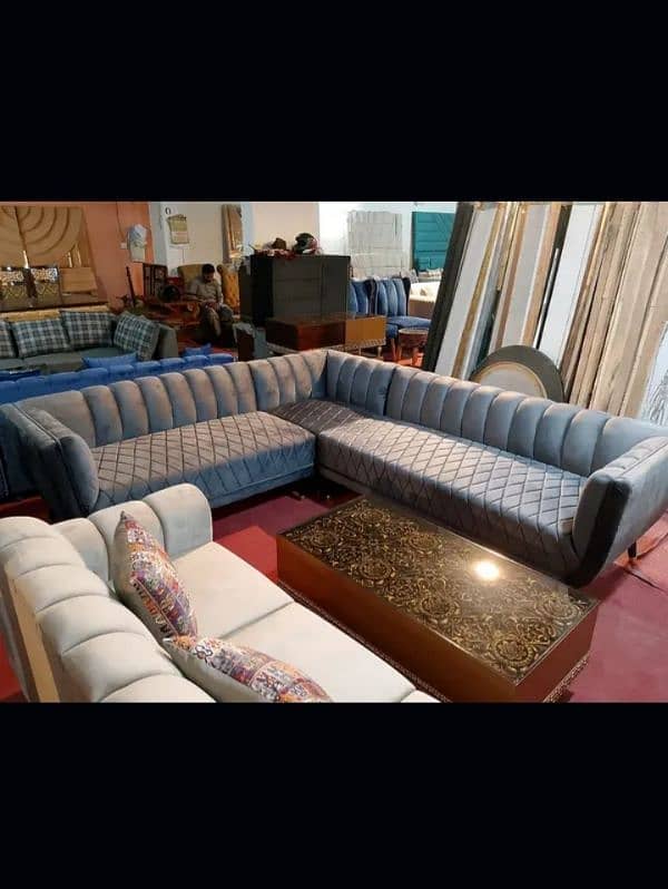 sofa set, L shaped sofa set, sofa, poshish new 19