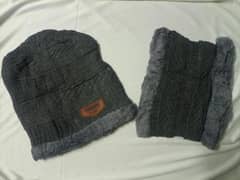 2 PCs plain benaies and neck warmer