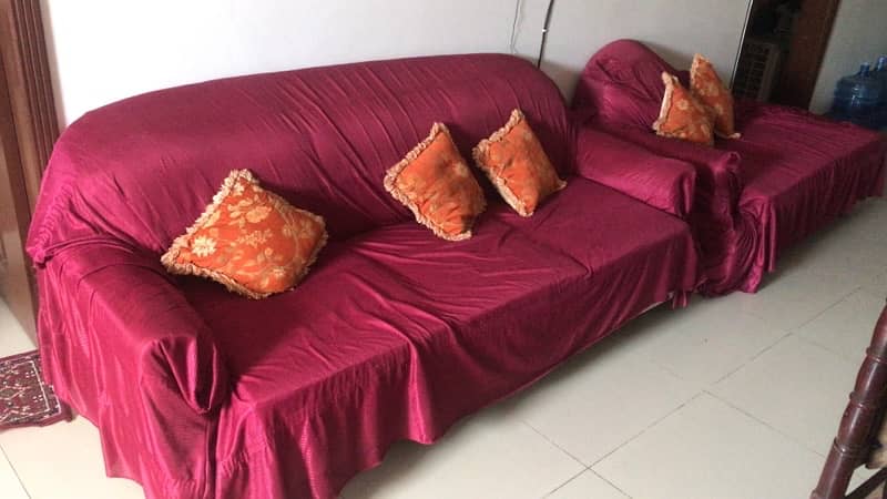 7 seater sofa set , 3 2 1 1 for sale , 25000 rs 0