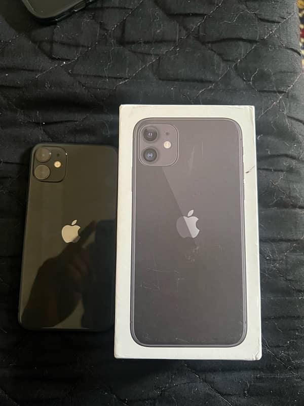 iphone 11 64 gb NON PTA 85% bt box handfree 10/10 scratchless no fault 6