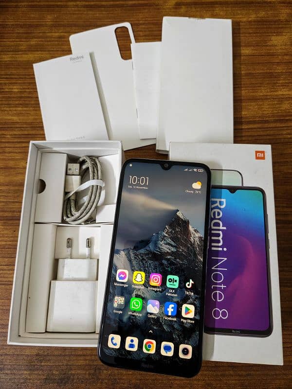 Redmi Note 8 (4gb 64gb) Complete Box 8