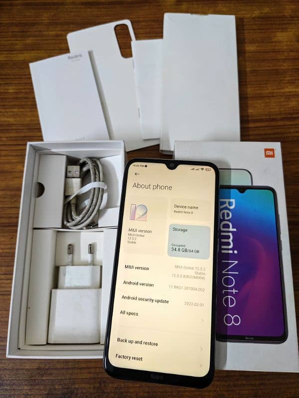 Redmi Note 8 (4gb 64gb) Complete Box 10