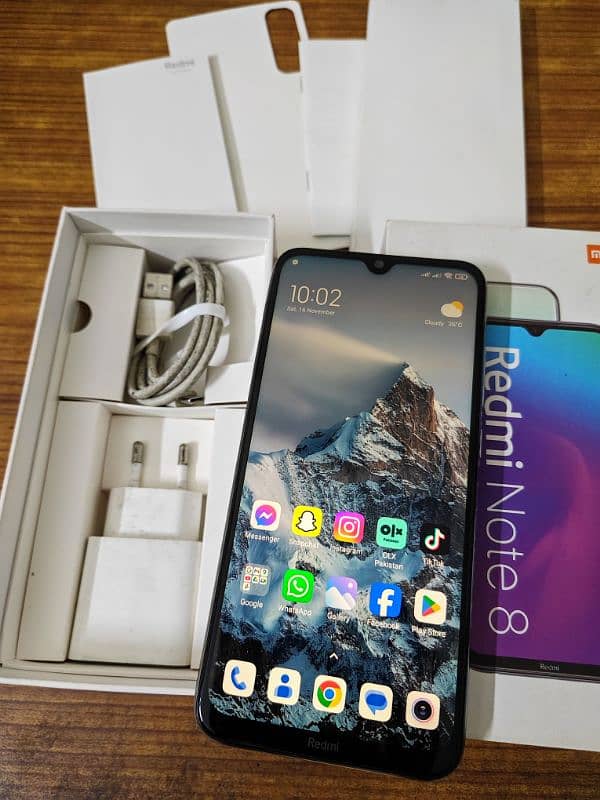 Redmi Note 8 (4gb 64gb) Complete Box 12