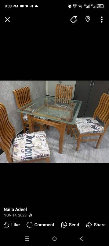 dinning table new condition 2