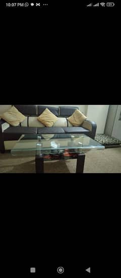 7 seater sofa with centre table