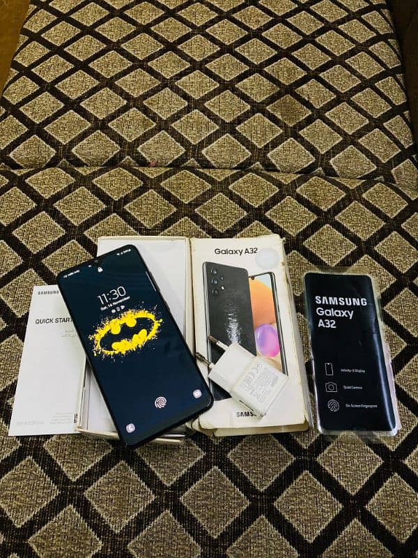 samsung Galaxy a32 6/128 with complete assacoriese pta oficial aproved 1