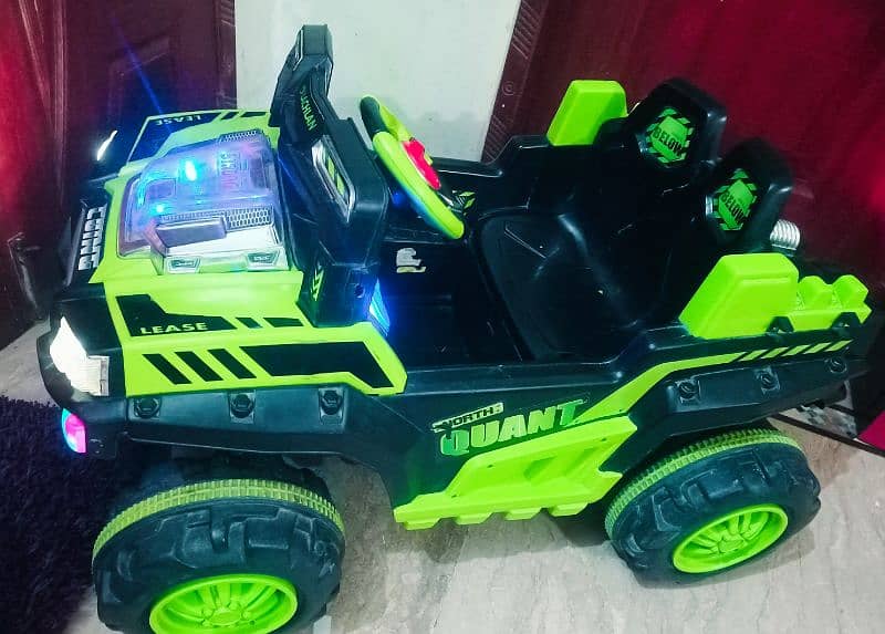 jambo size Two seater kids imported  jeep car Running condition 100℅ok 7