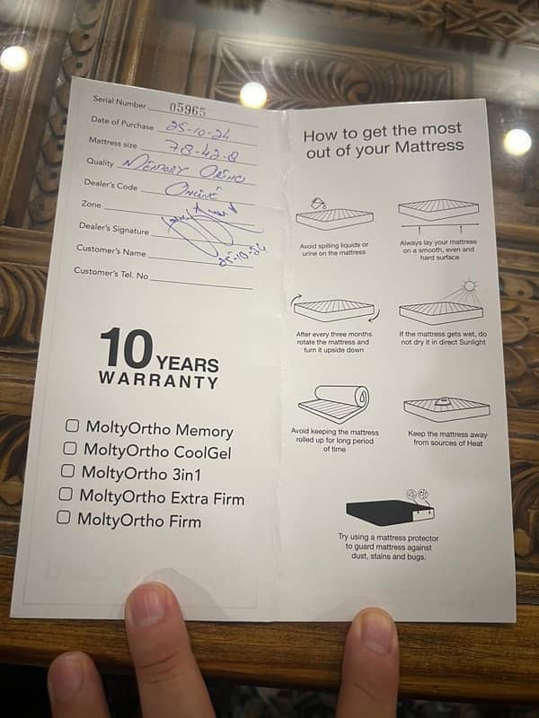 Brand new Master Molty Ortho Memory Matress 1